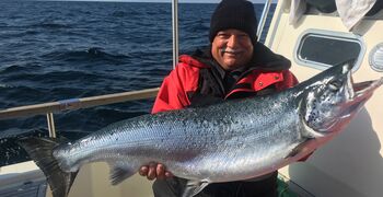 Lachssaison 2019 der Mai mit Rügens Fischerman