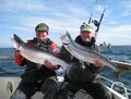 Angelfreunde aus Greiz hatten auch in diesem Jahr wieder Erfolg beim Lachstrolling vor Rügen !