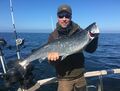 Lachs gefangen mit Rügens Fischerman im April 2017